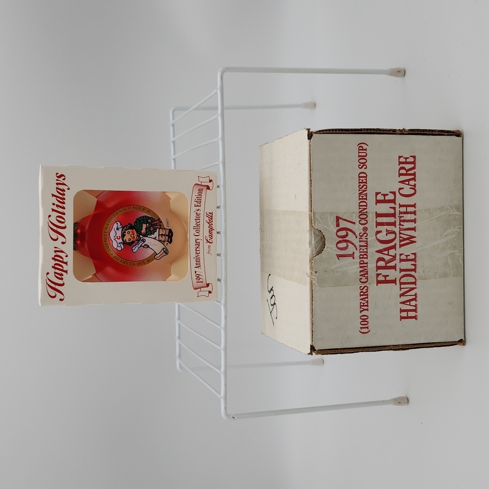 VINTAGE Campbell Kids Ornament Happy Holidays 1997 Campbell's Soup Kids